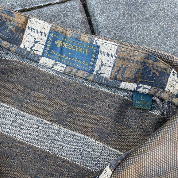 Descente Pattern Polo Golf Shirt RARE pattern - Size L - Picture 4 of 8